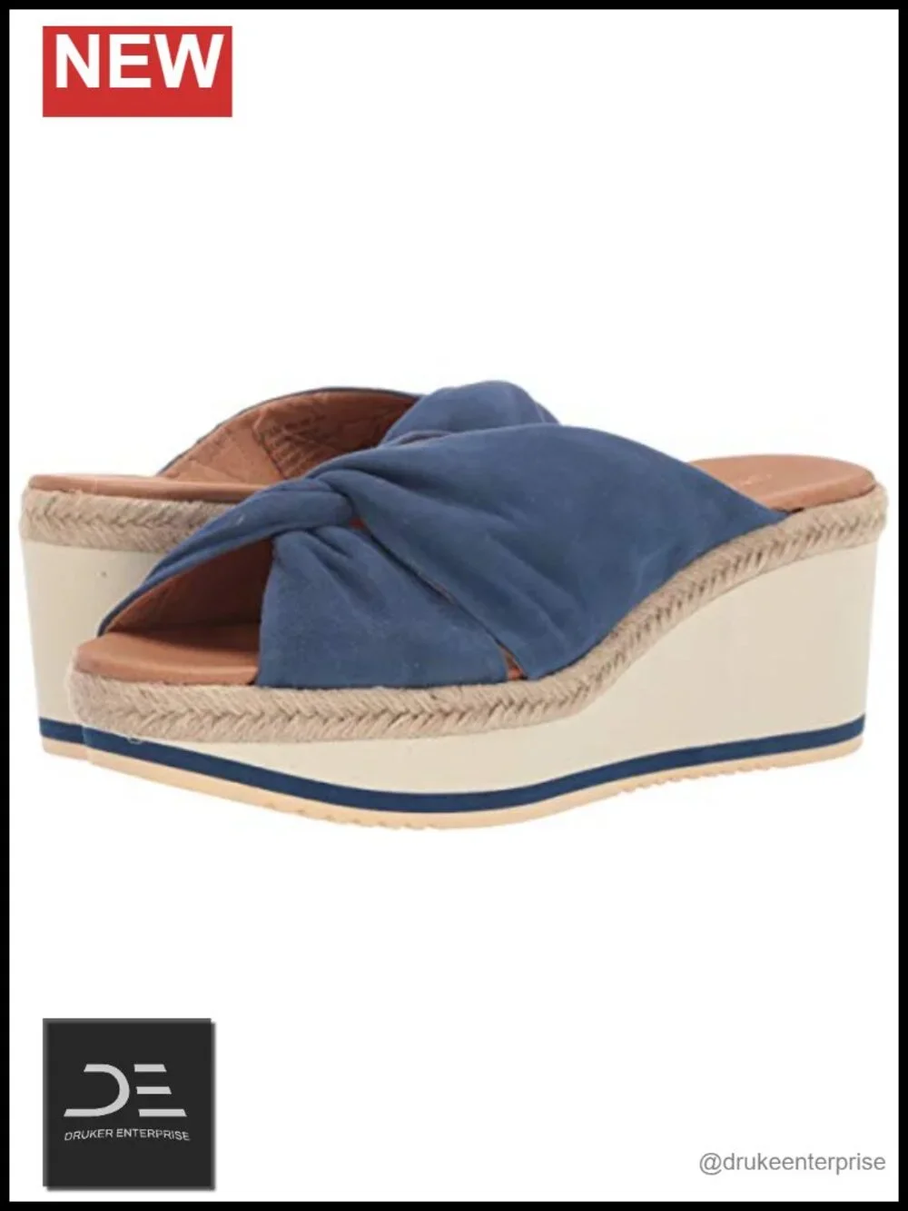 Womens Wedge Sandals Suede Slingback Pleated Memory Foam Comfort